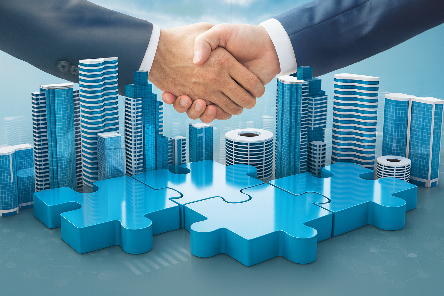 Mergers & Acquisitions Illustration